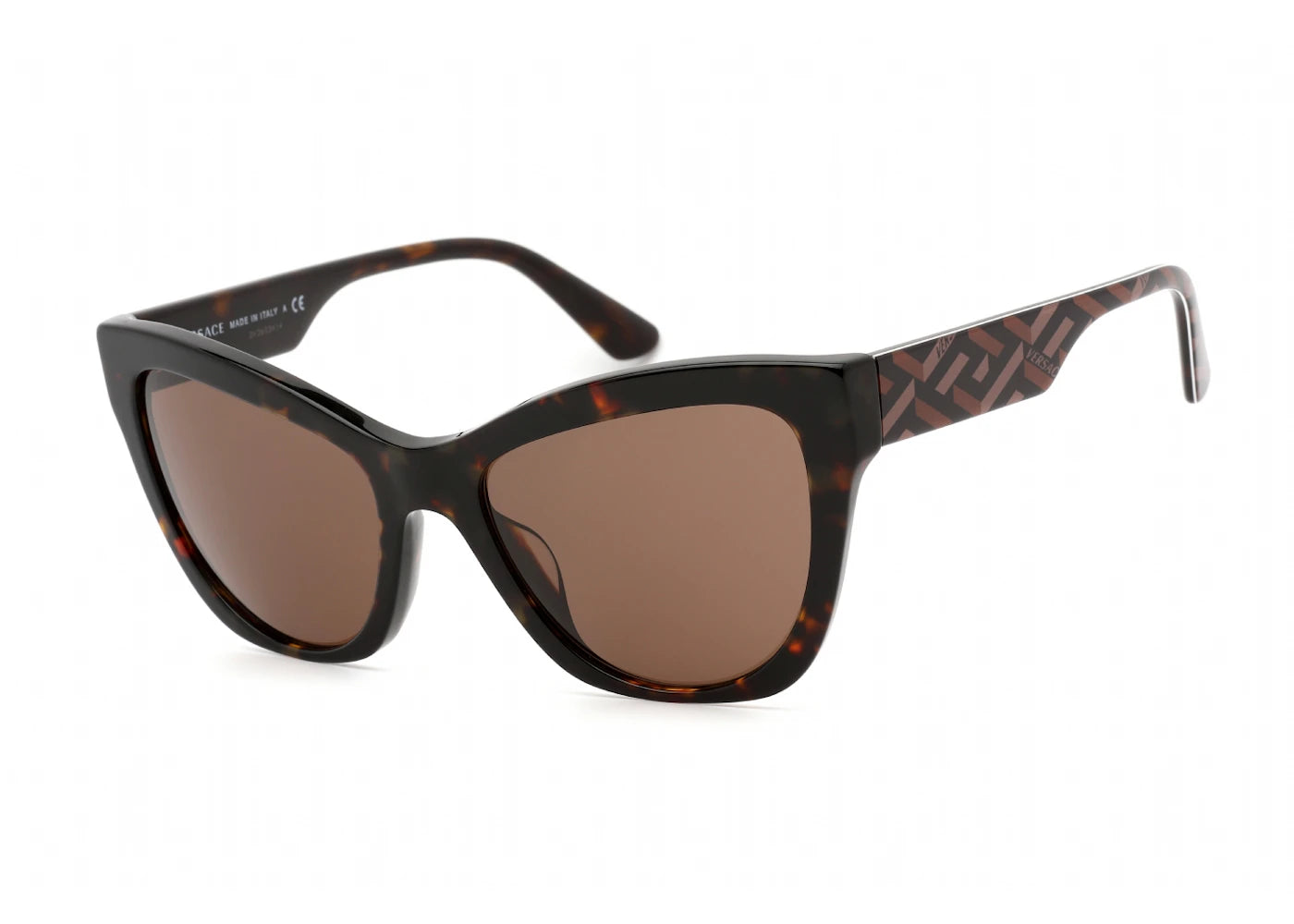 versace cat eye sunglasses brown (ve4417u-535973)