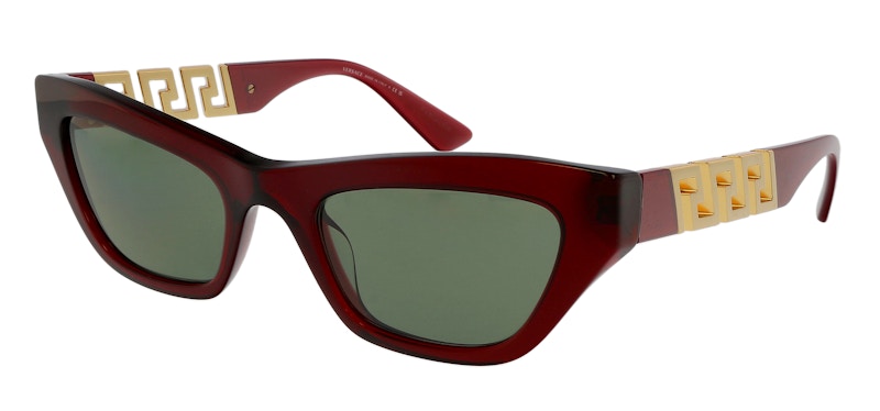 Versace Cateye Sunglasses Transparent Red/Green (0Ve4419 388/2)