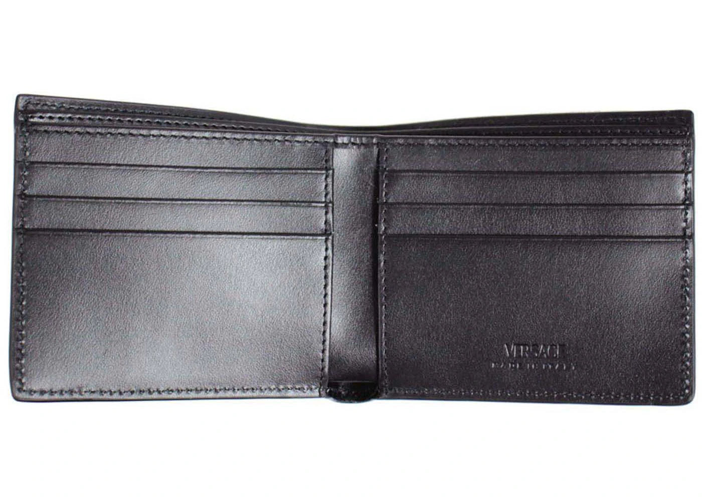 Versace Greca Bi-Fold Wallet Black/Blue