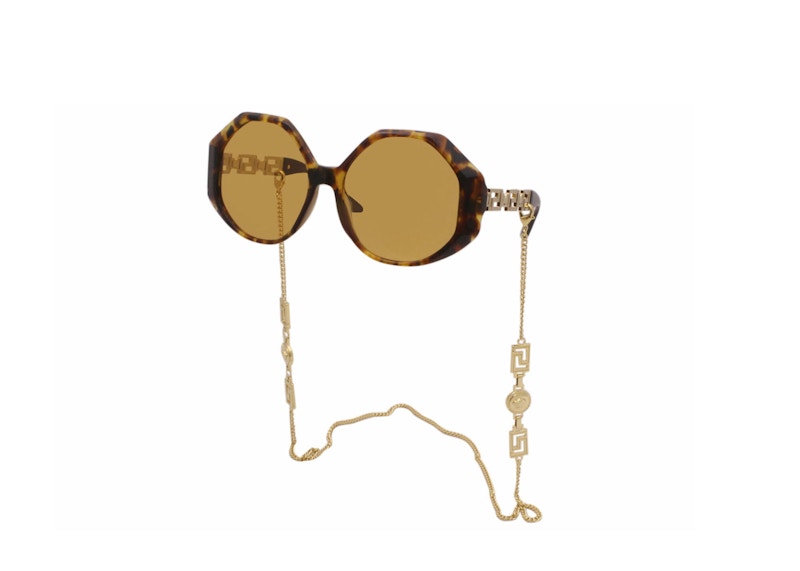 Versace Greca Chain Sunglasses Tortise (Ve4395F-51197-59)