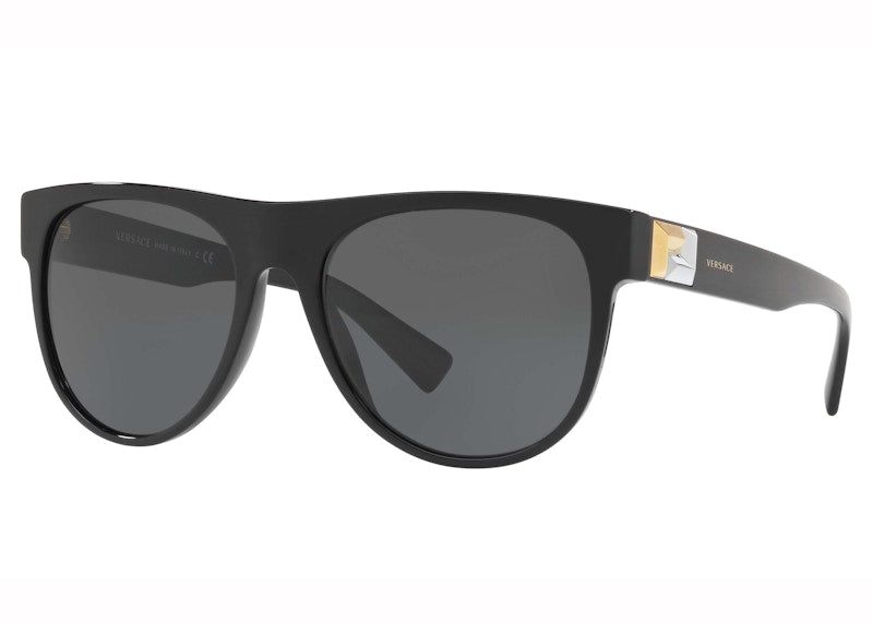 Versace Greca Tetris Sunglasses Dark Grey/Black (Ve4346 Gb1/87)