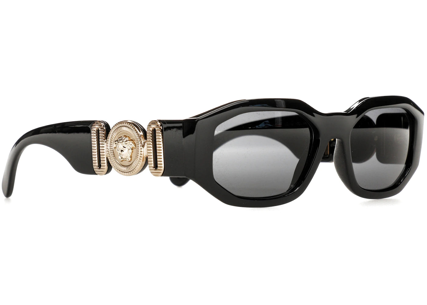 versace irregular biggie sunglasses black/black (ve4361)