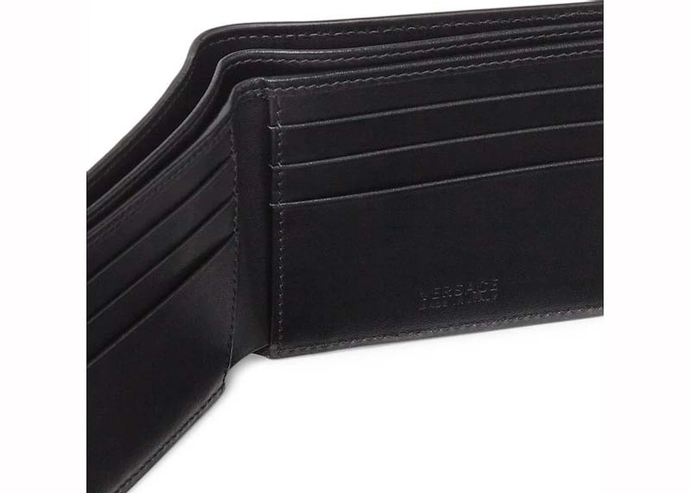 Versace La Greca Signature Wallet Black/Grey
