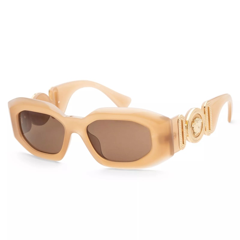 Versace Maxi Medusa Biggie Sunglasses Opaline Beige/Dark Brown (Ve4425U-546773)