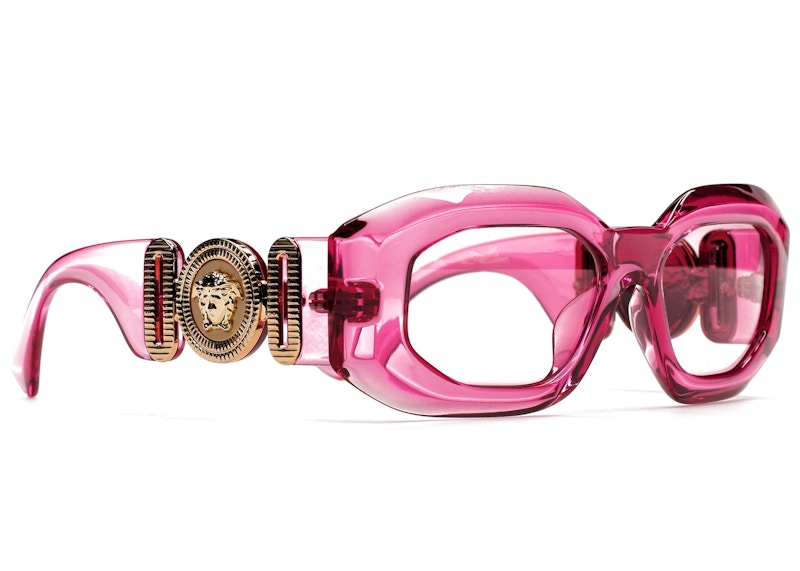 Versace Maxi Medusa Biggie Sunglasses Transparent Pink (Ve4425U-542184)