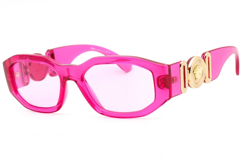 Versace Medusa Biggie Sunglasses Transparent Fuchsia/Fuchsia (Ve4361-5334/5)