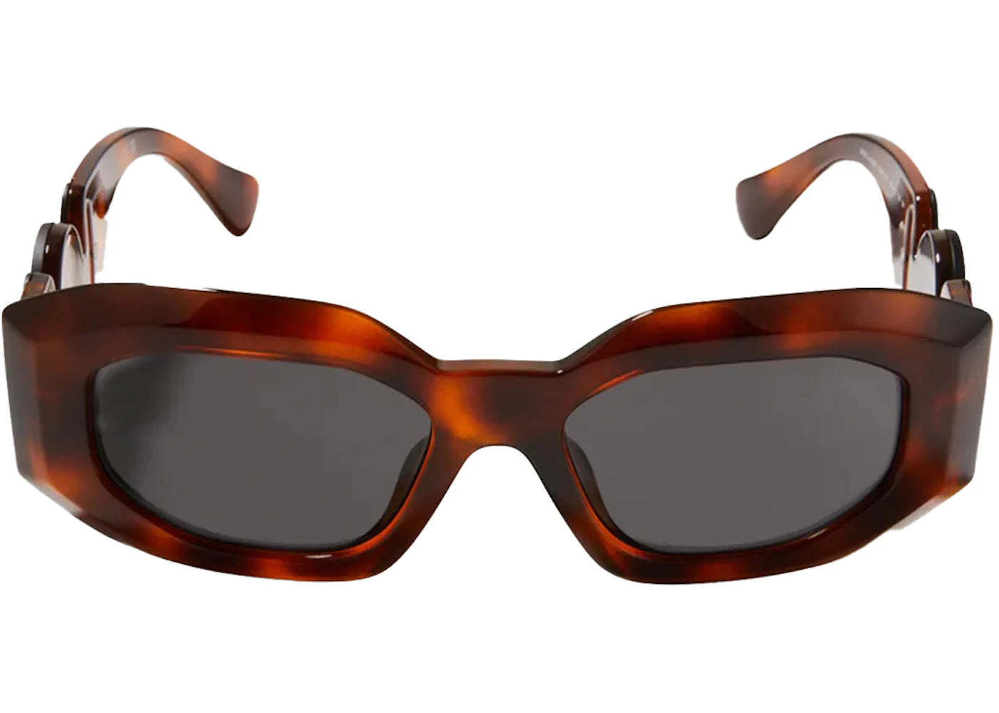 versace medusa oval sunglasses black/tortoise (4424-u)