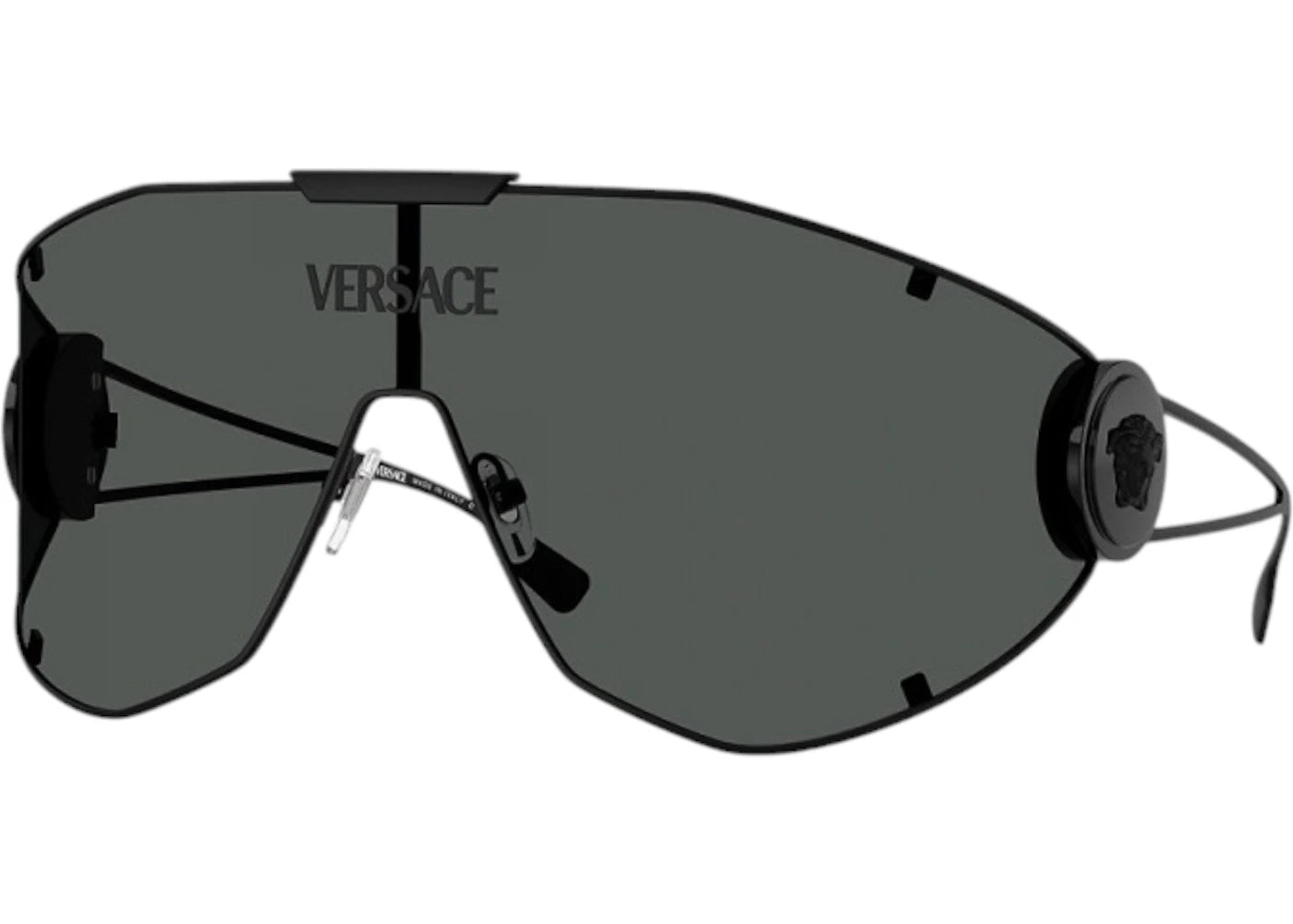 Versace Shield Sunglasses Gray Black (Ve2268 143387)