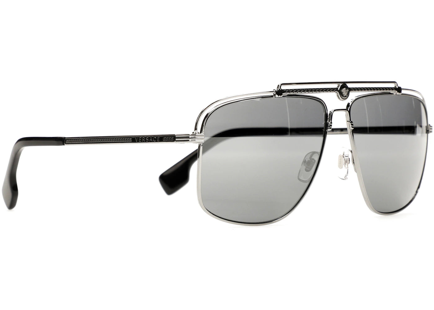versace square sunglasses silver (ve2242-10016g)