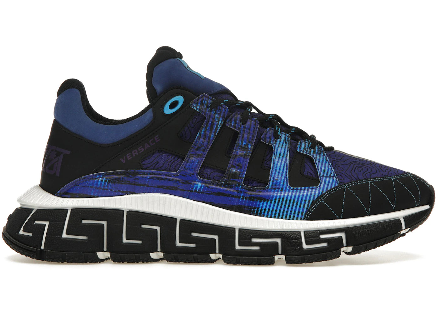 Versace Trigreca Black Royal Blue Purple – Kicks Machine