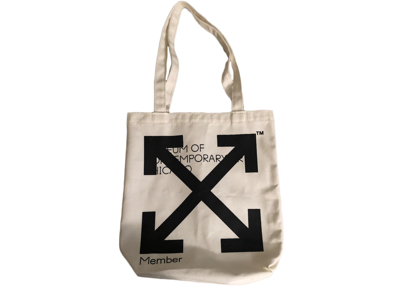 Virgil Abloh X Mca Tote Bag White