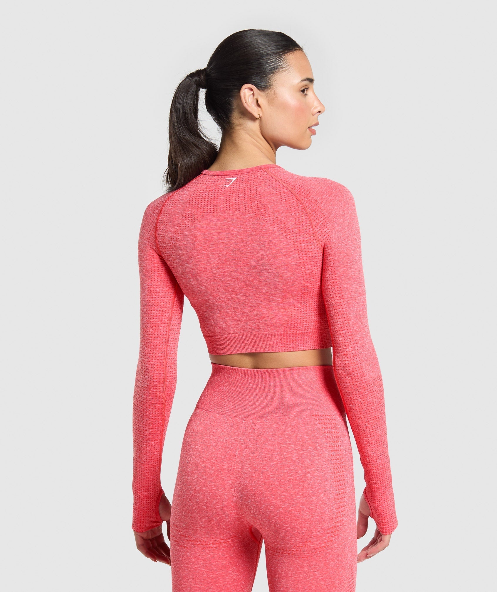 Women's Gymshark Vital Crop Top Coral Red