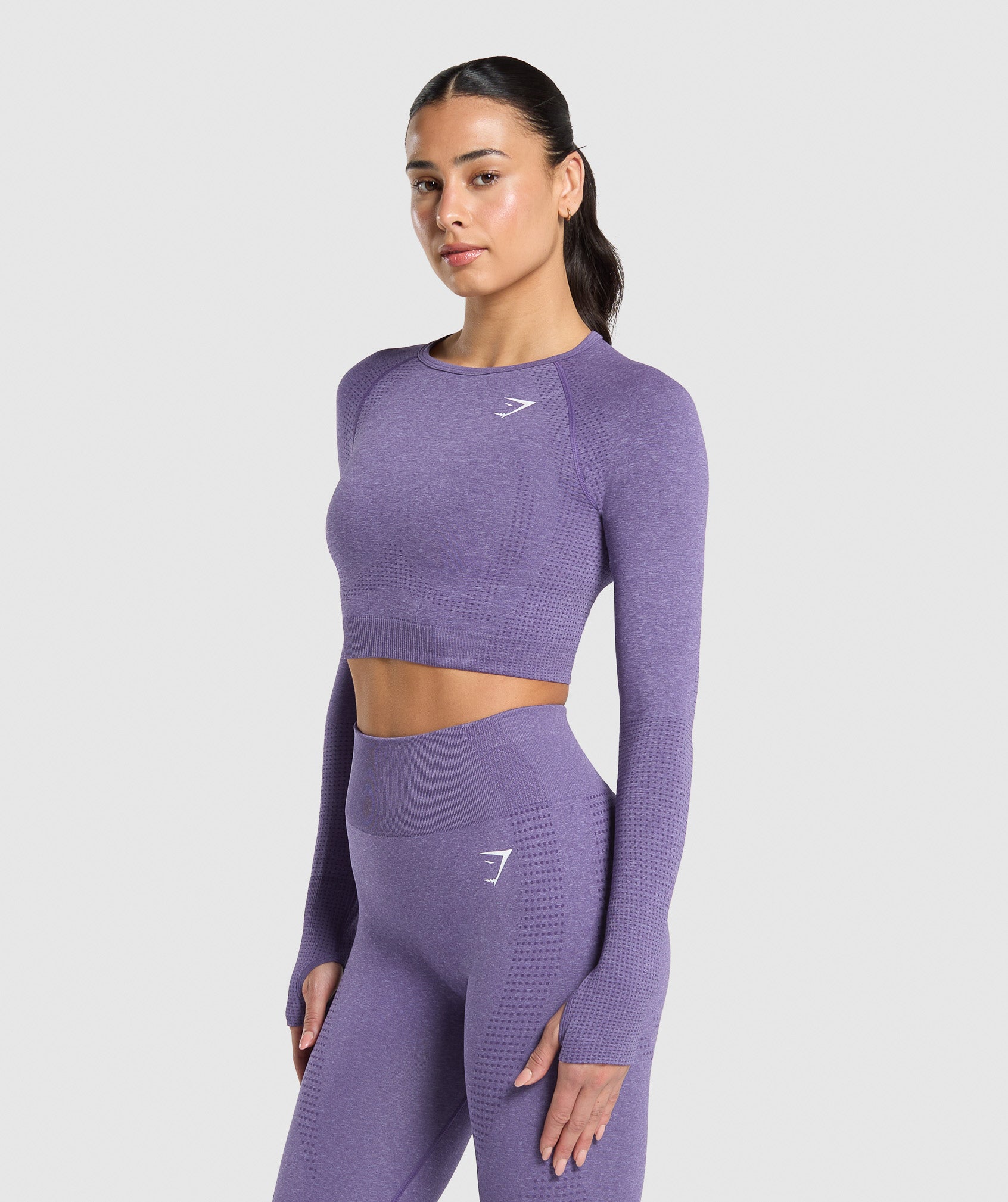 Women's Gymshark Vital Crop Top Functional Purple