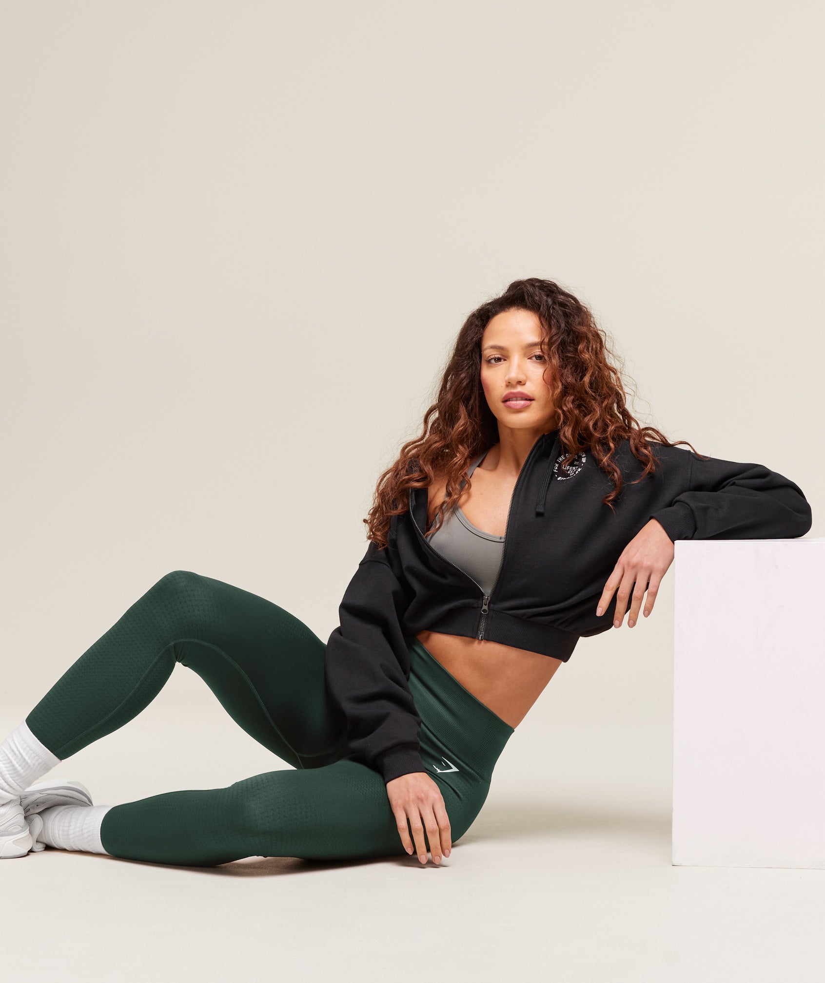 Women's Gymshark Vital Seamless 2.0 Leggings Woodland Green Marl
