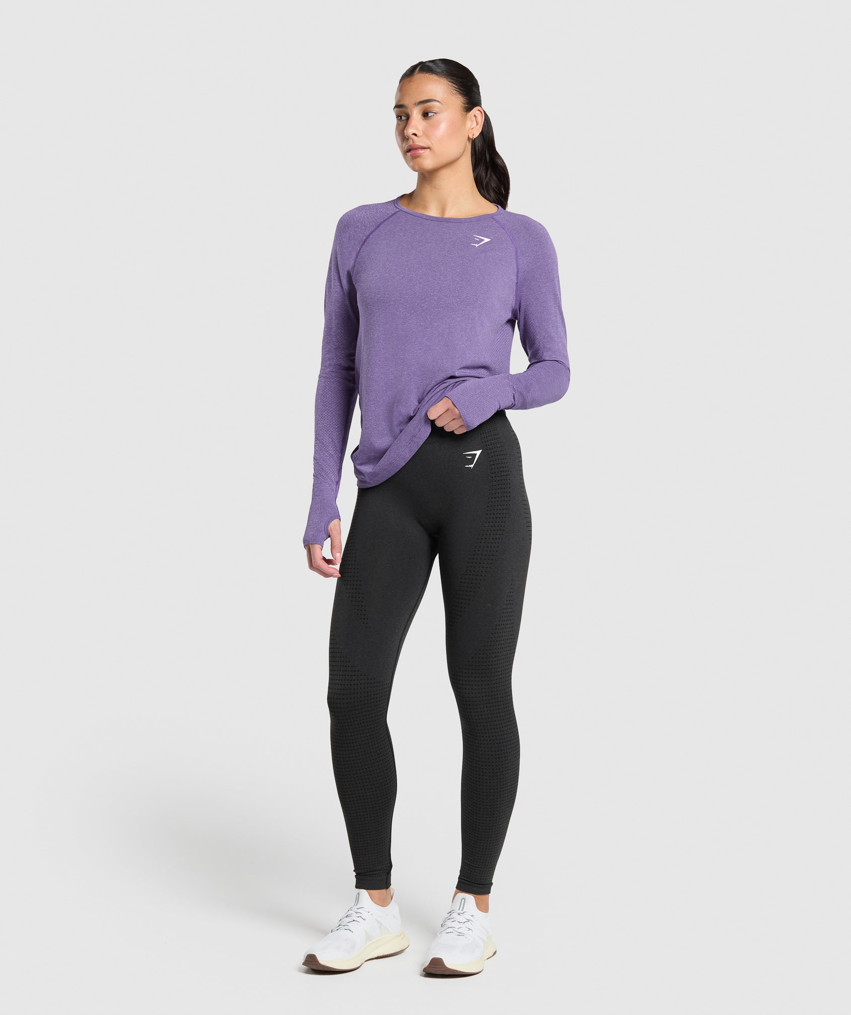 Women's Gymshark Vital Light Long Sleeve Top Functional Purple