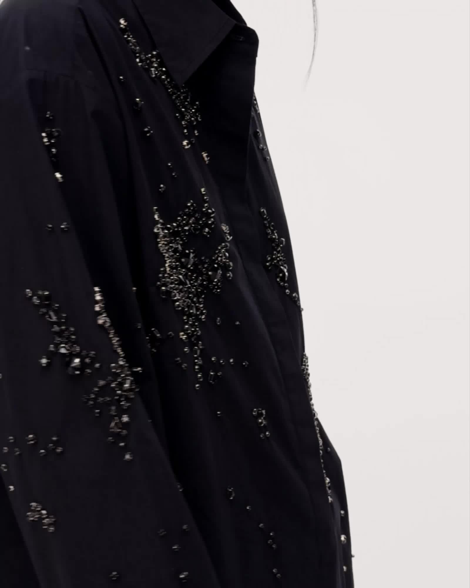 AllSaints Gemi Embellished Shirt Women's Black Women's
