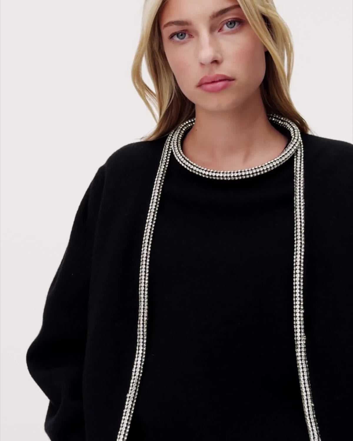 AllSaints Odell Embellished Wool Cardigan Women's Black Women's