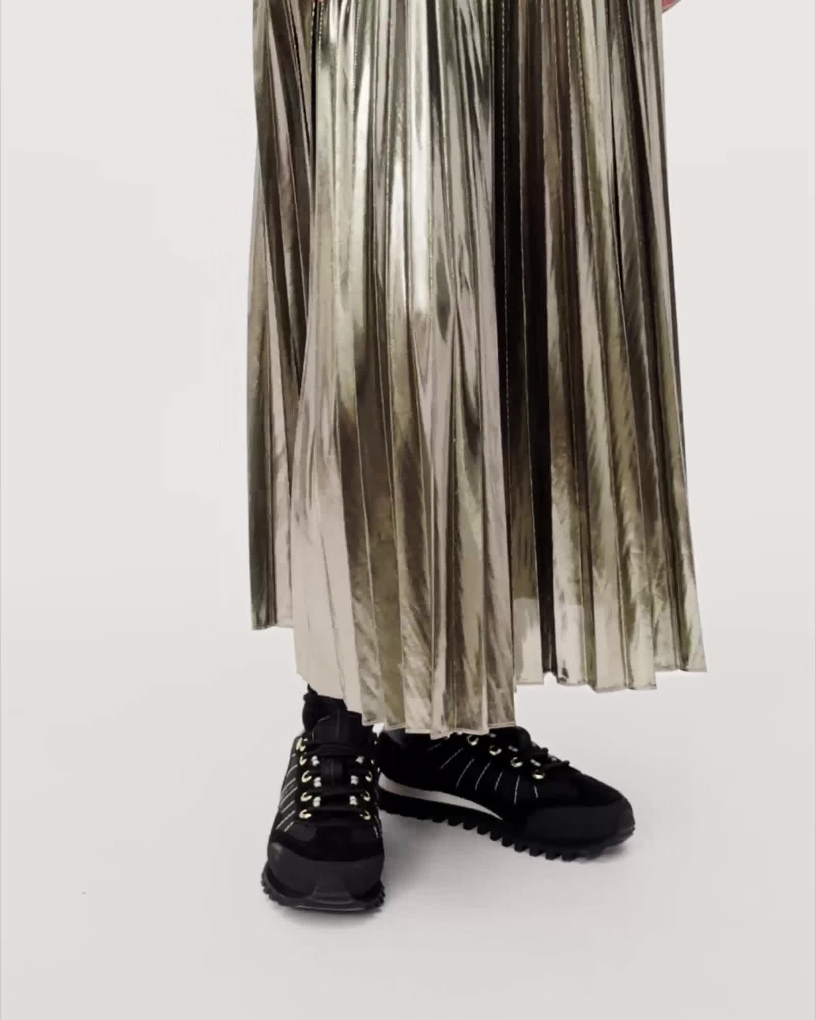 AllSaints Spark 2 In 1 Maxi Dress Women's Bronze Brown Women's