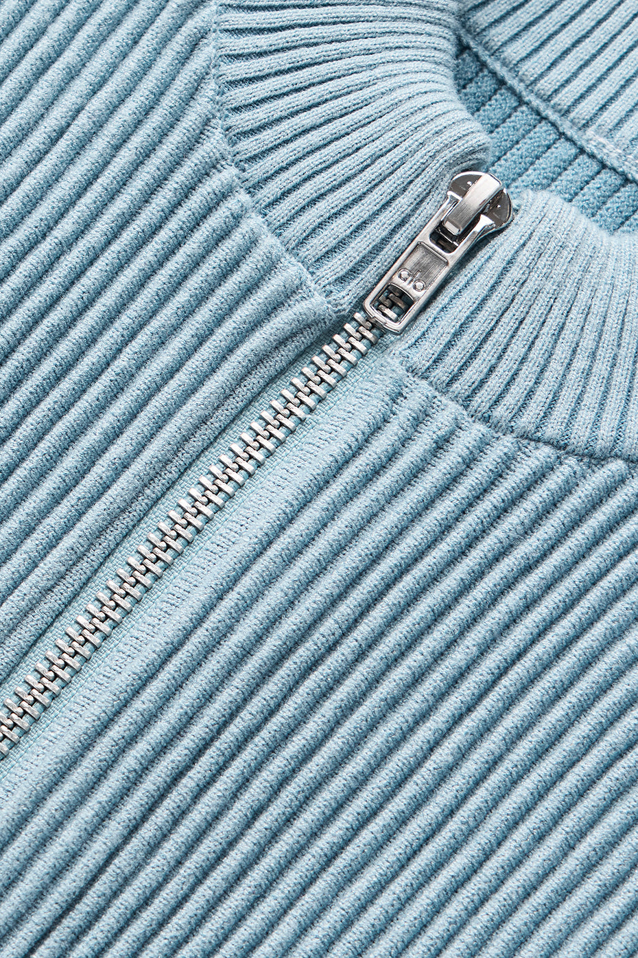 Alo Yoga Women'S Denim Knit Sleeveless Full Zip Top