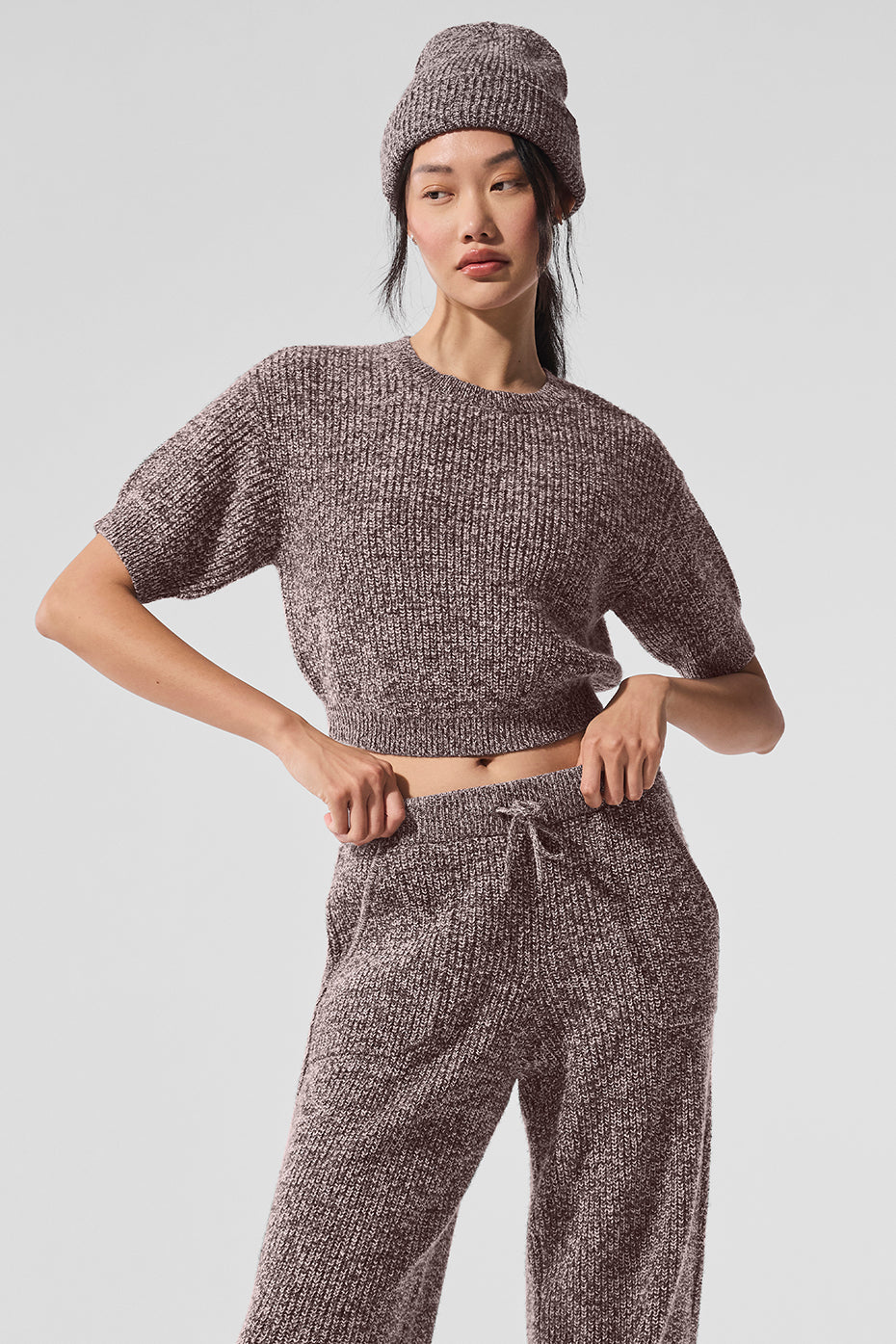Alo Yoga Marl Sweater Short Sleeve