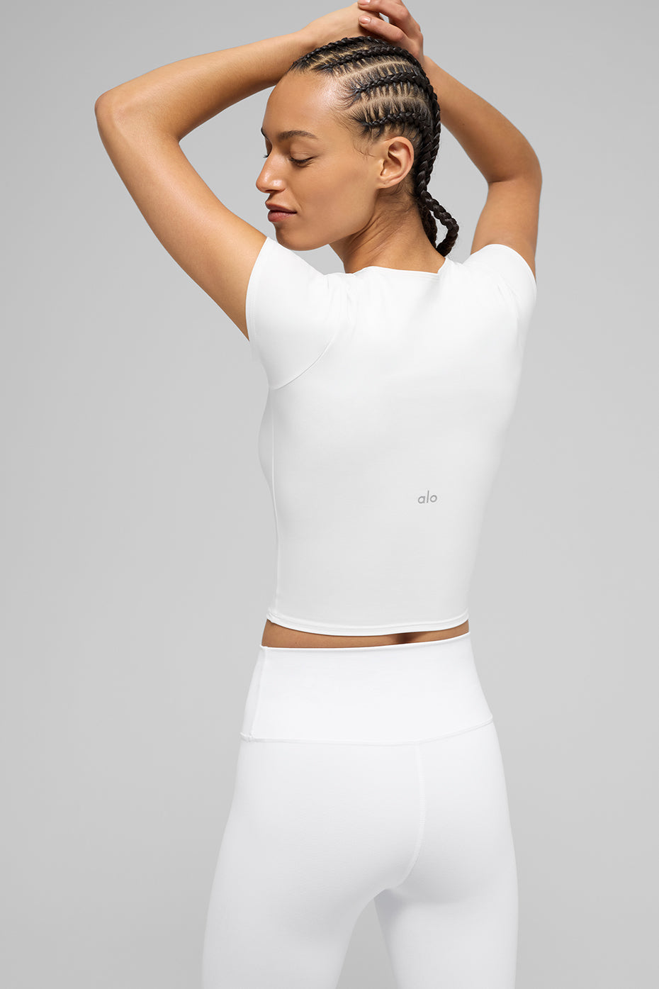 Alo Yoga Women'S Alo Softsculpt Precision Short Sleeve Top