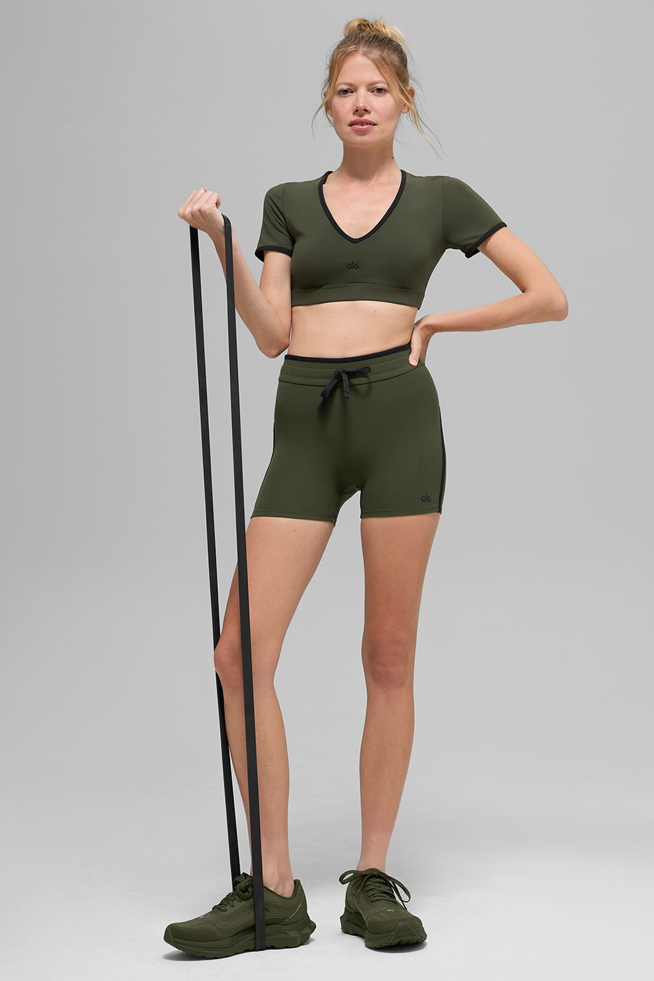 Alo Yoga Women'S Airbrush Race Pace Short Sleeve