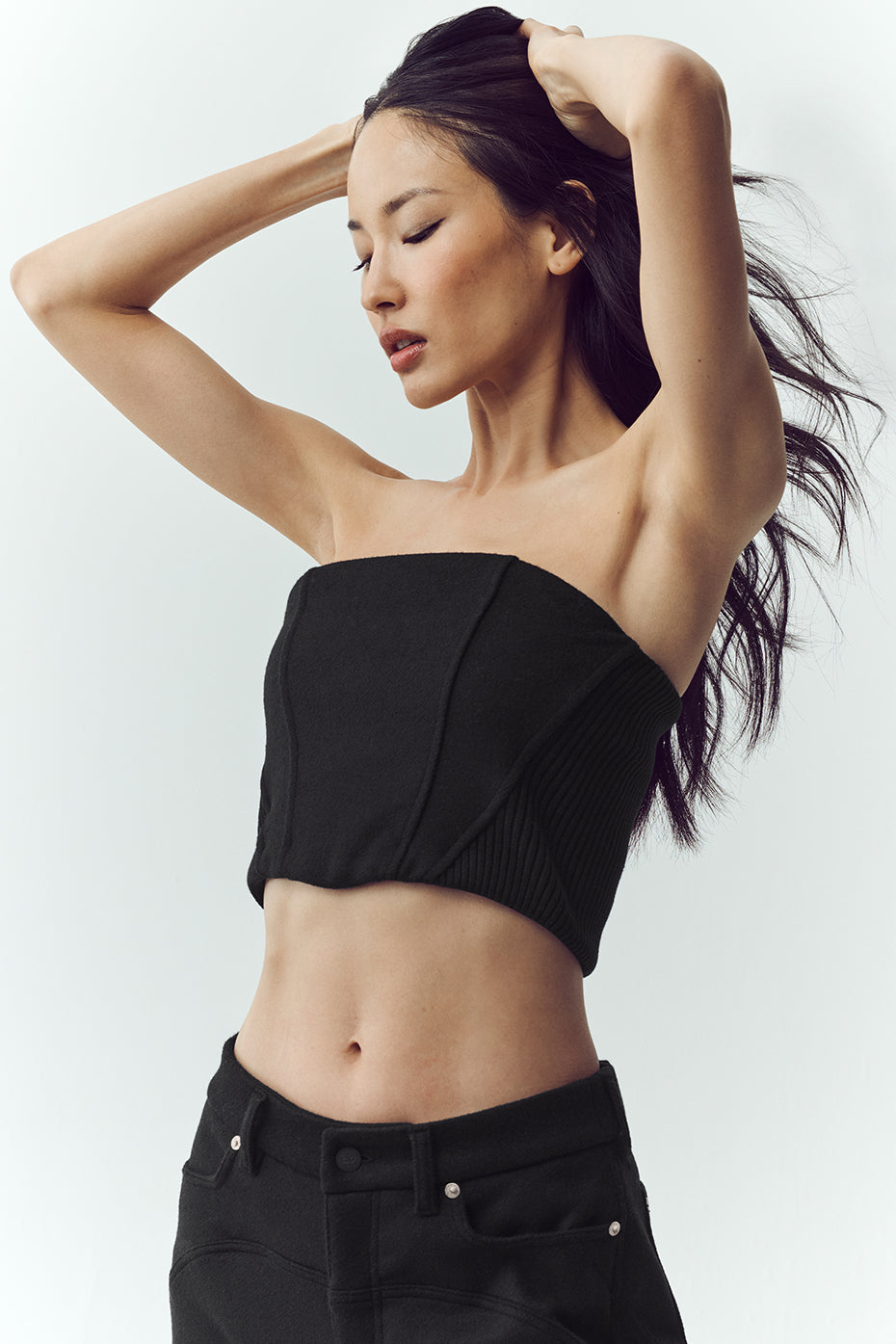 Alo Yoga Women'S Wool Blend Nightcap Corset Top