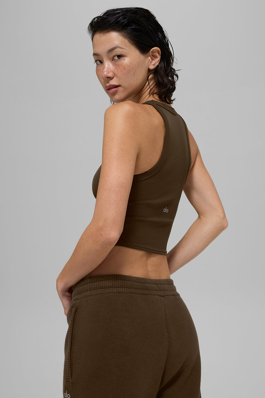 Alo Yoga Women'S Goddess Ribbed Go-To Tank