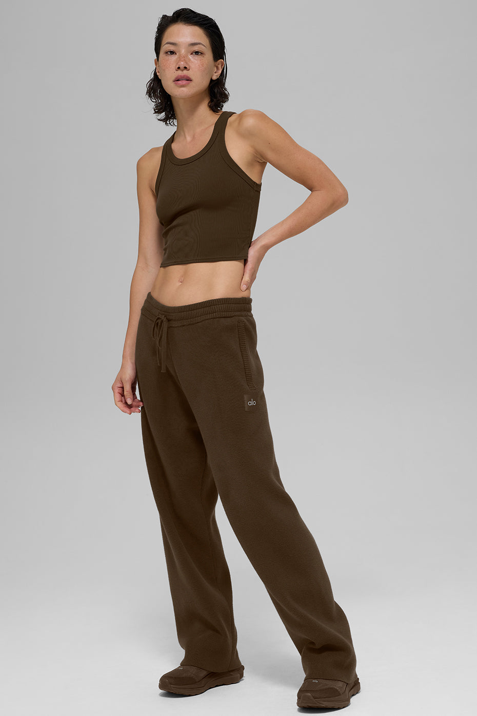 Alo Yoga Women'S Goddess Ribbed Go-To Tank
