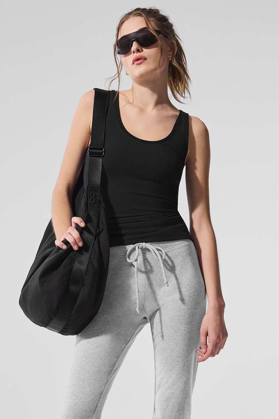 Alo Yoga Women'S Ribbed Mesh Secret Tank