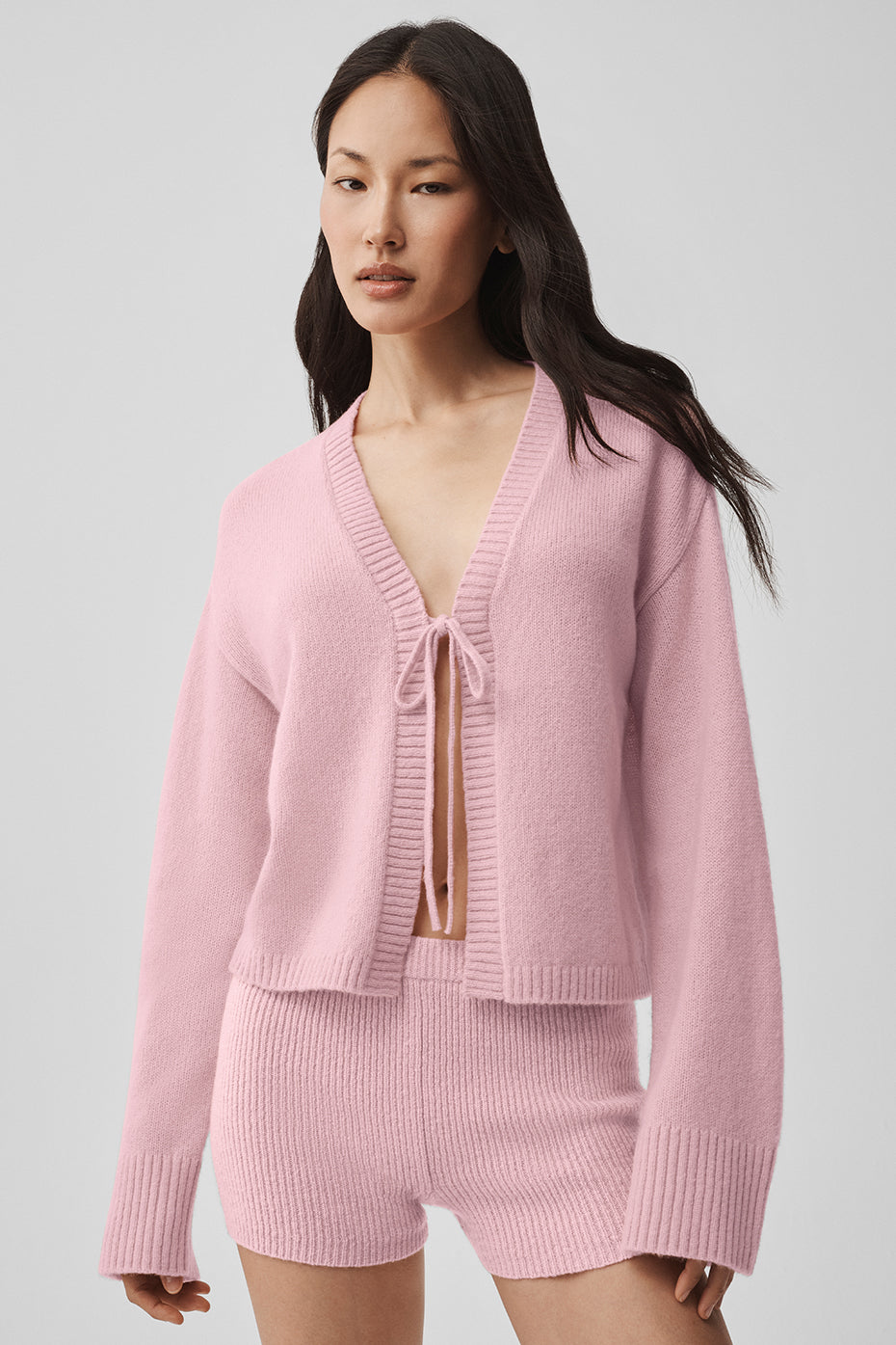 Alo Yoga Women'S Wool Cashmere New Class Tie Cardigan