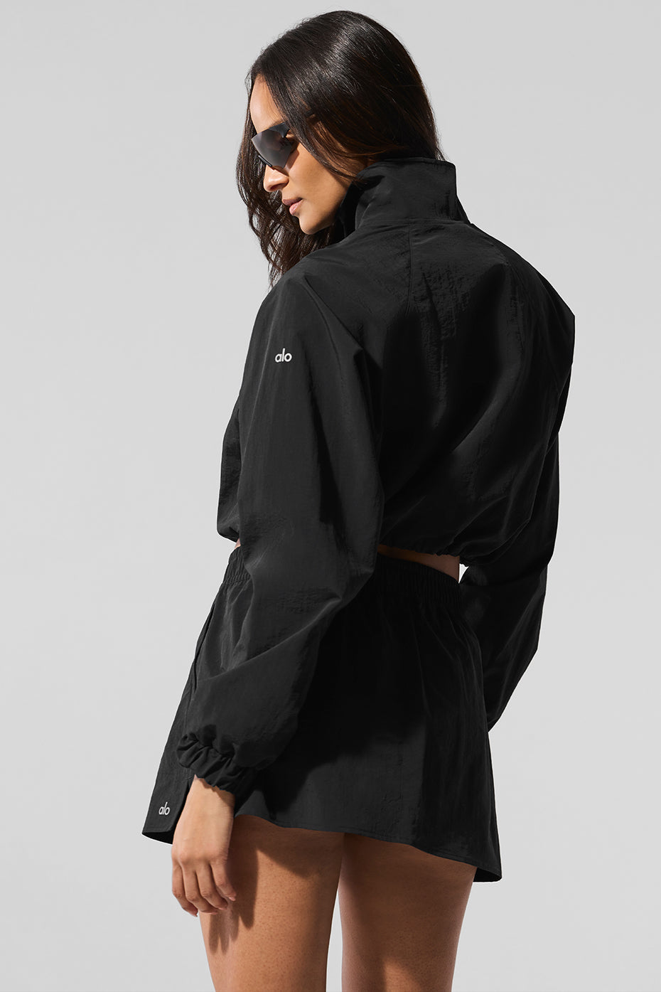 Alo Yoga Women'S Cropped 1/4 Zip Alumni Pullover