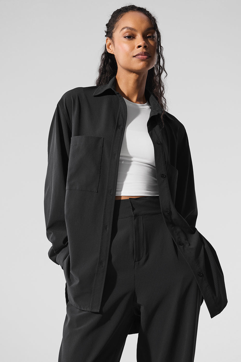 Alo Yoga Women'S Dreamscape Button Down Long Sleeve