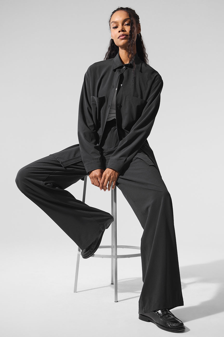 Alo Yoga Women'S Dreamscape Button Down Long Sleeve