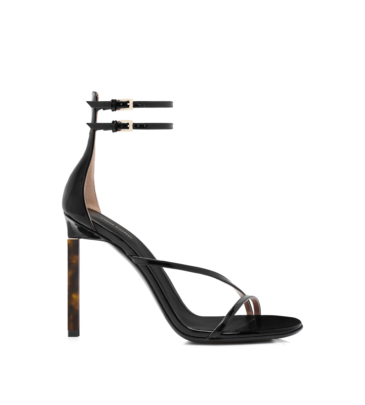 Tom Ford Patent Leather Ankle Strap Sandal