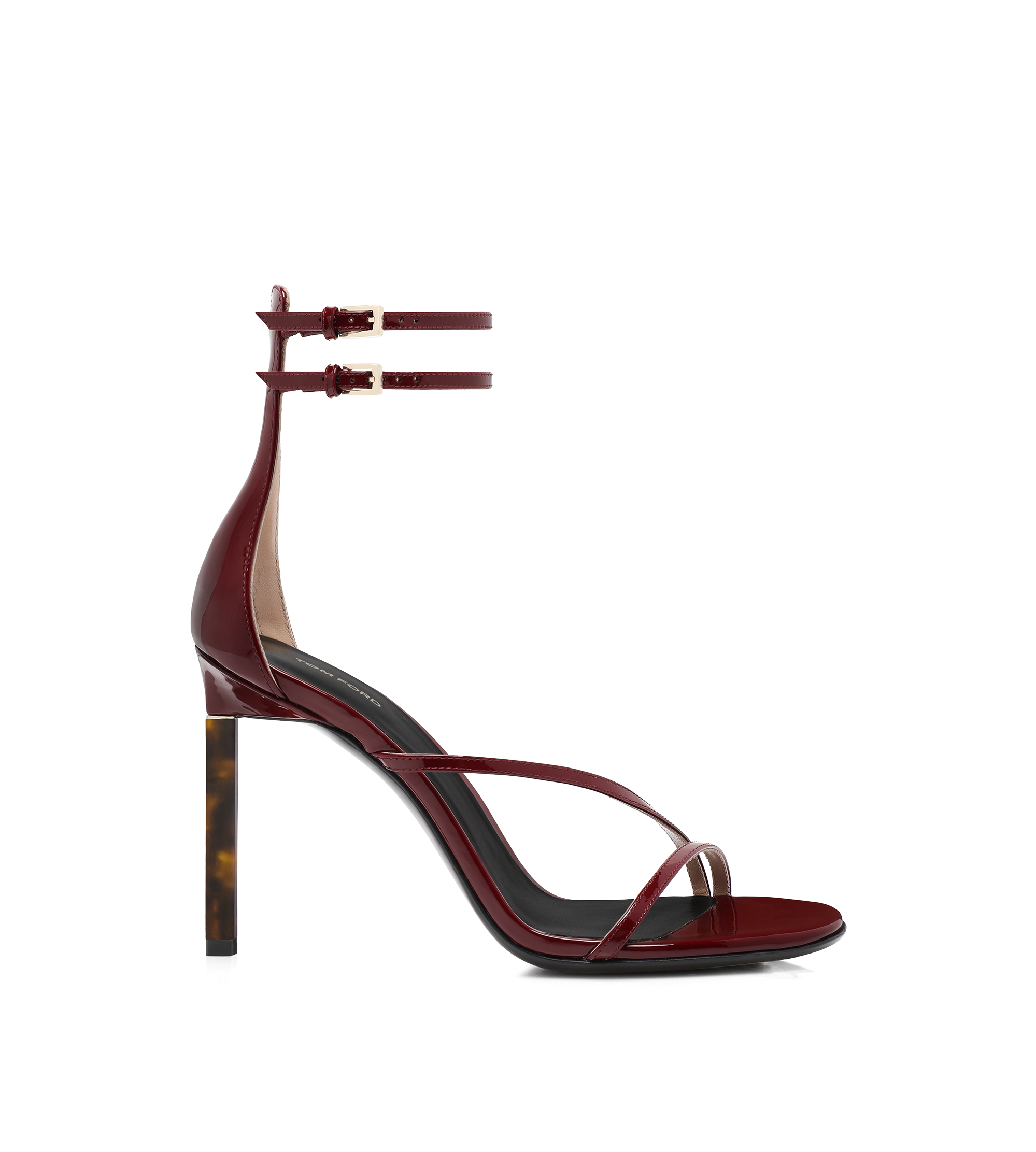 Tom Ford Patent Leather Ankle Strap Sandal