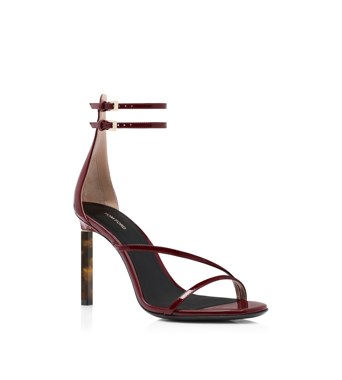 Tom Ford Patent Leather Ankle Strap Sandal