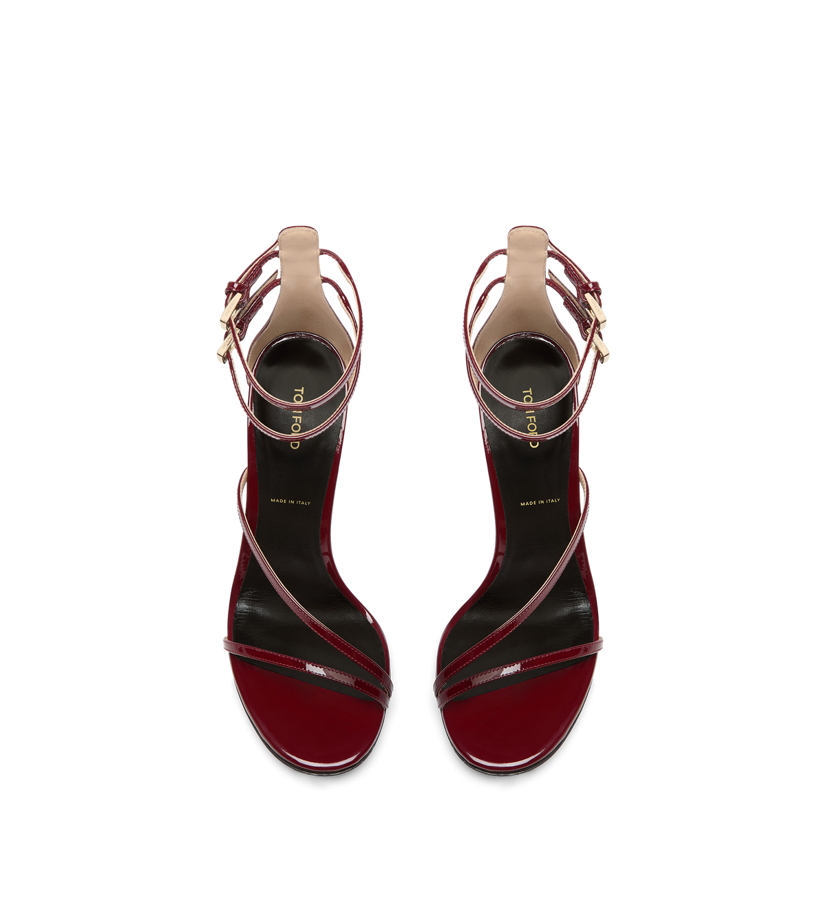 Tom Ford Patent Leather Ankle Strap Sandal