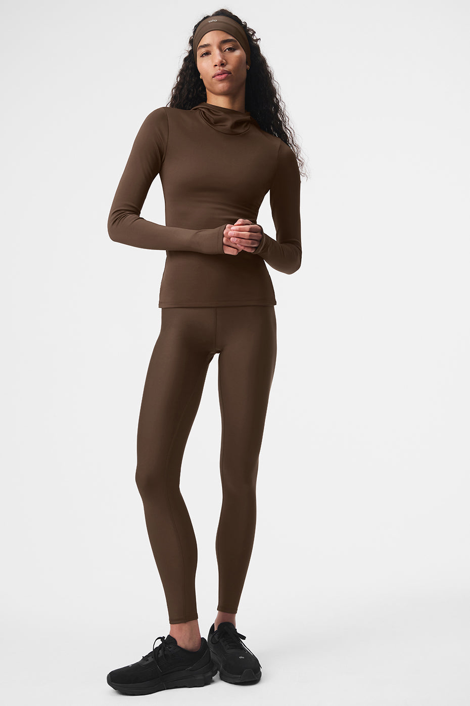Alo Yoga Women'S Airlift Winter Warm Hooded Runner
