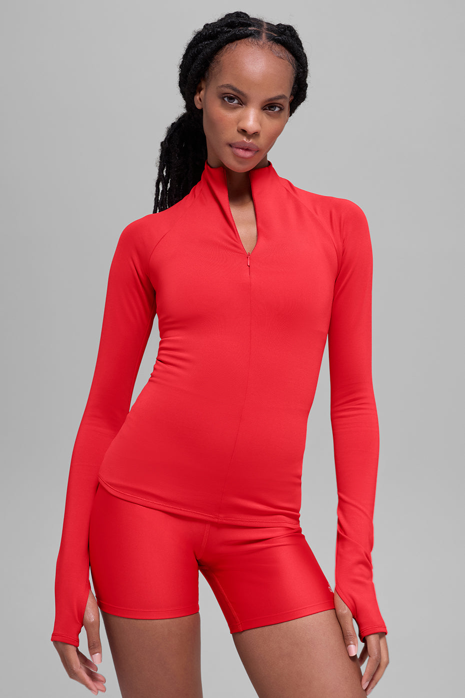 Alo Yoga Women'S Airlift Winter Warm 1/4 Zip Long Sleeve
