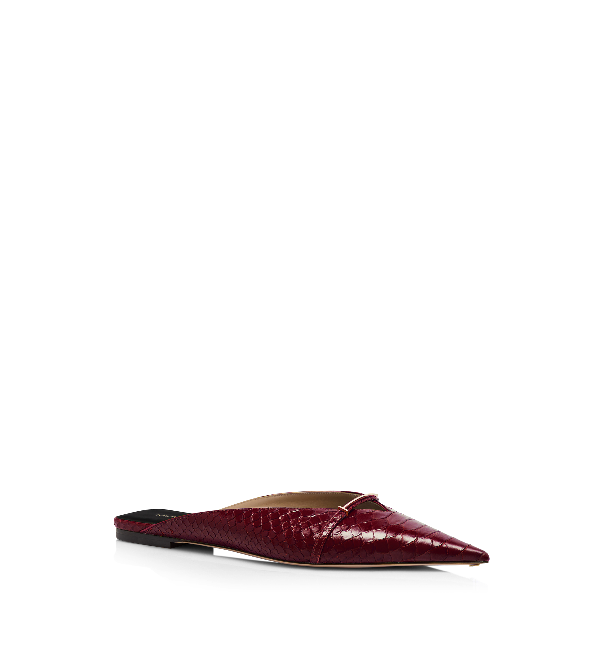 Tom Ford Semi Shiny Printed Python Julianne Mule