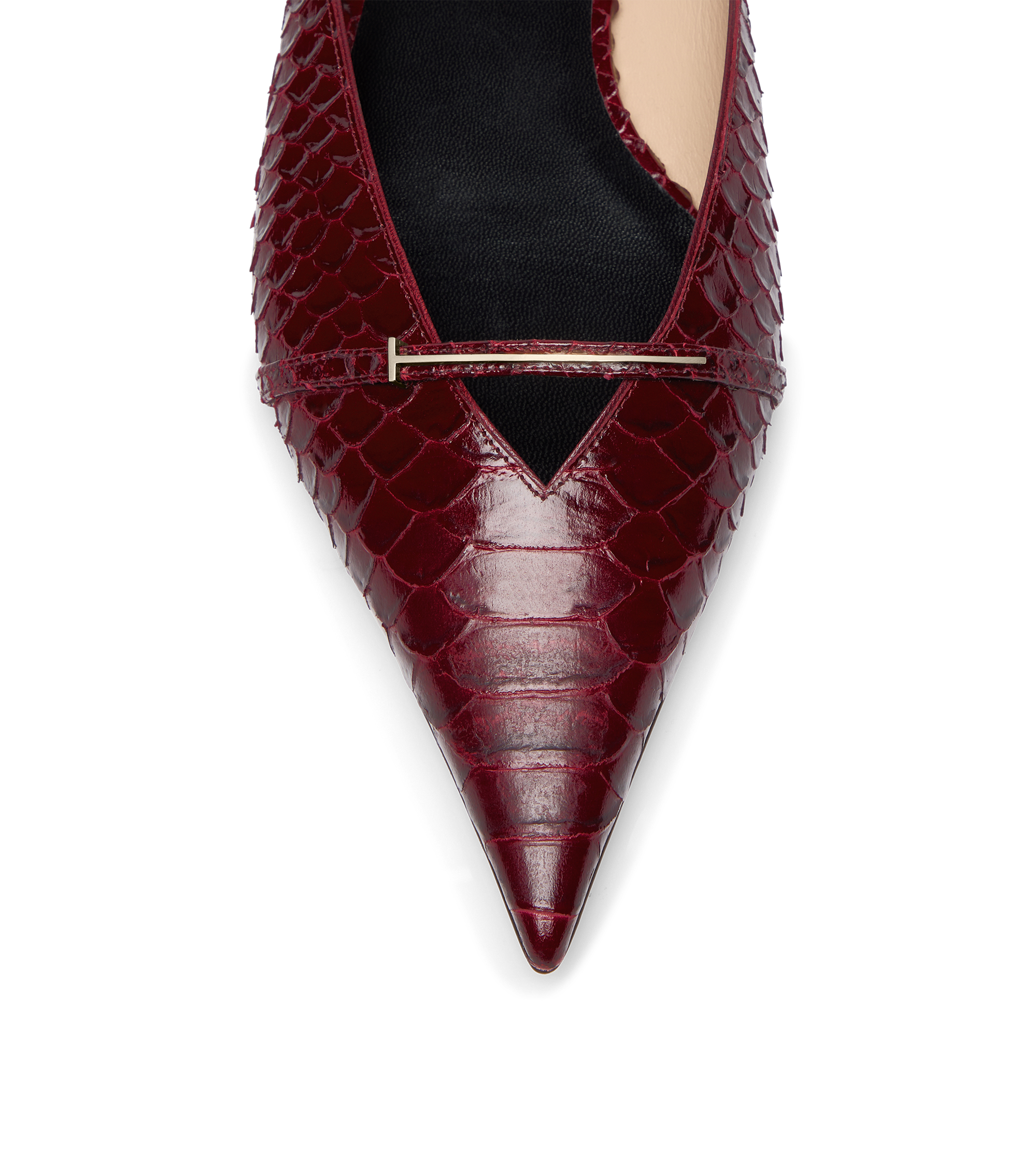 Tom Ford Semi Shiny Printed Python Julianne Mule