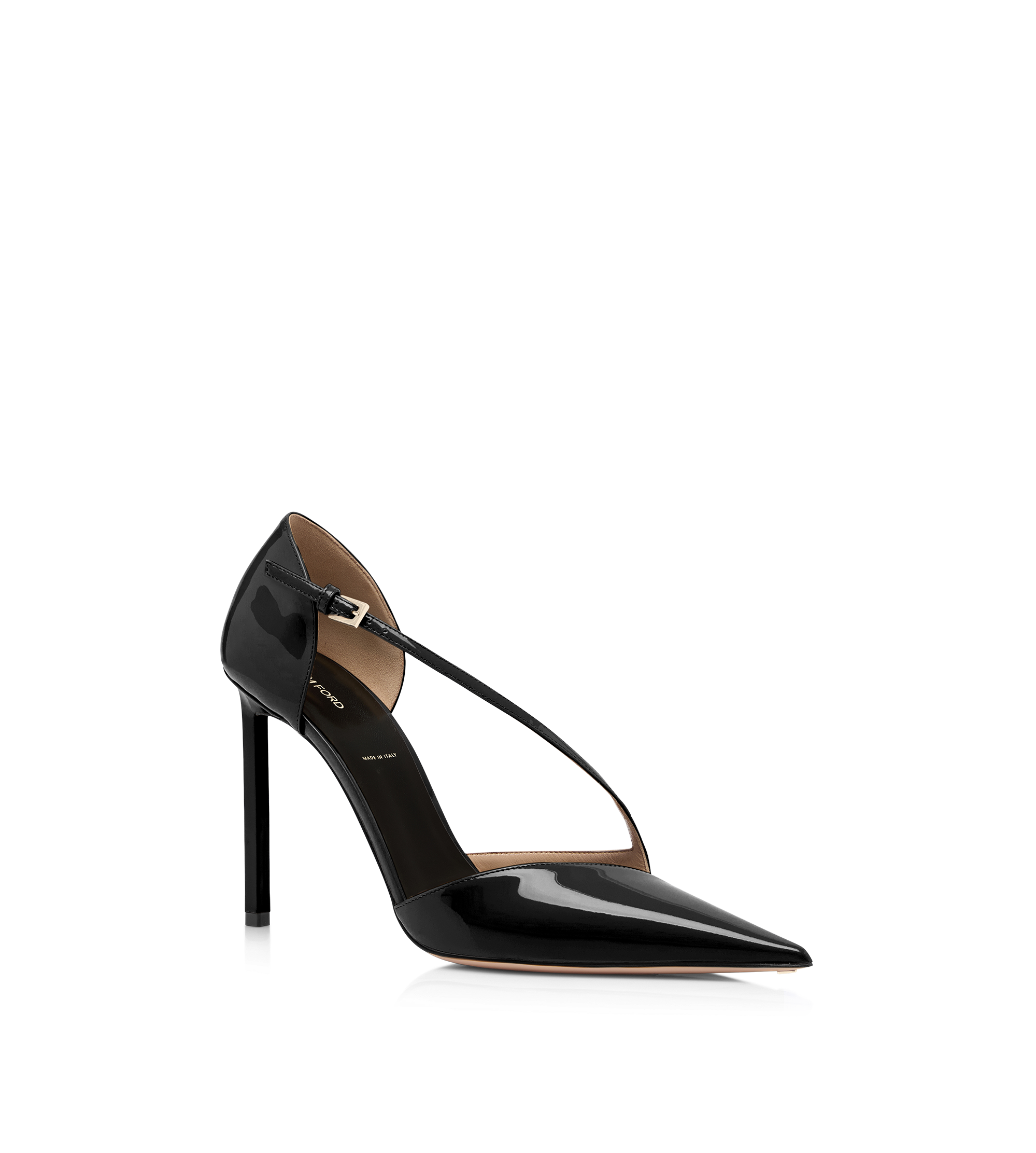 Tom Ford Patent Leather Asymmetric Pump