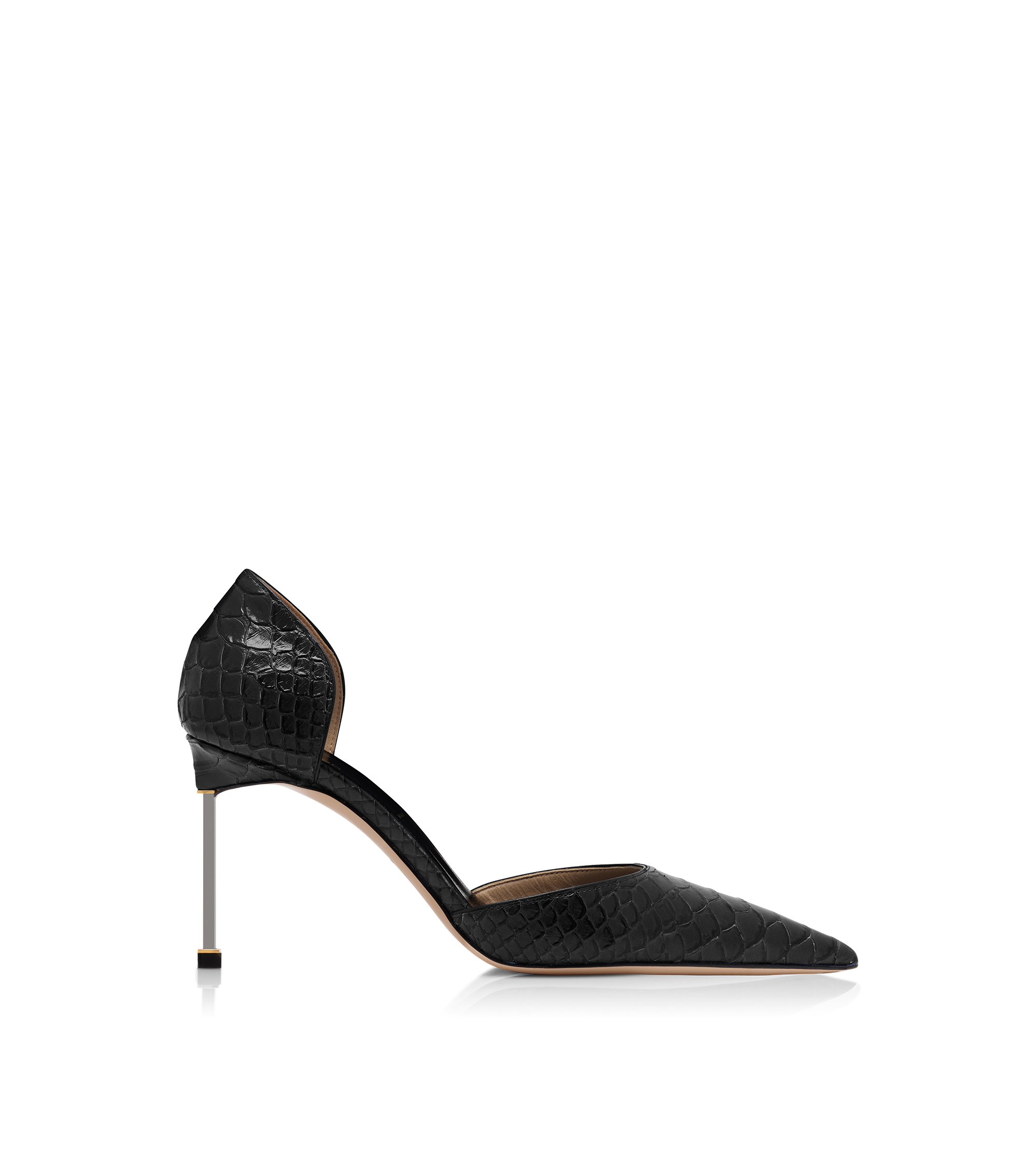 Tom Ford Semi Shiny Printed Python Spire D'orsay Pump