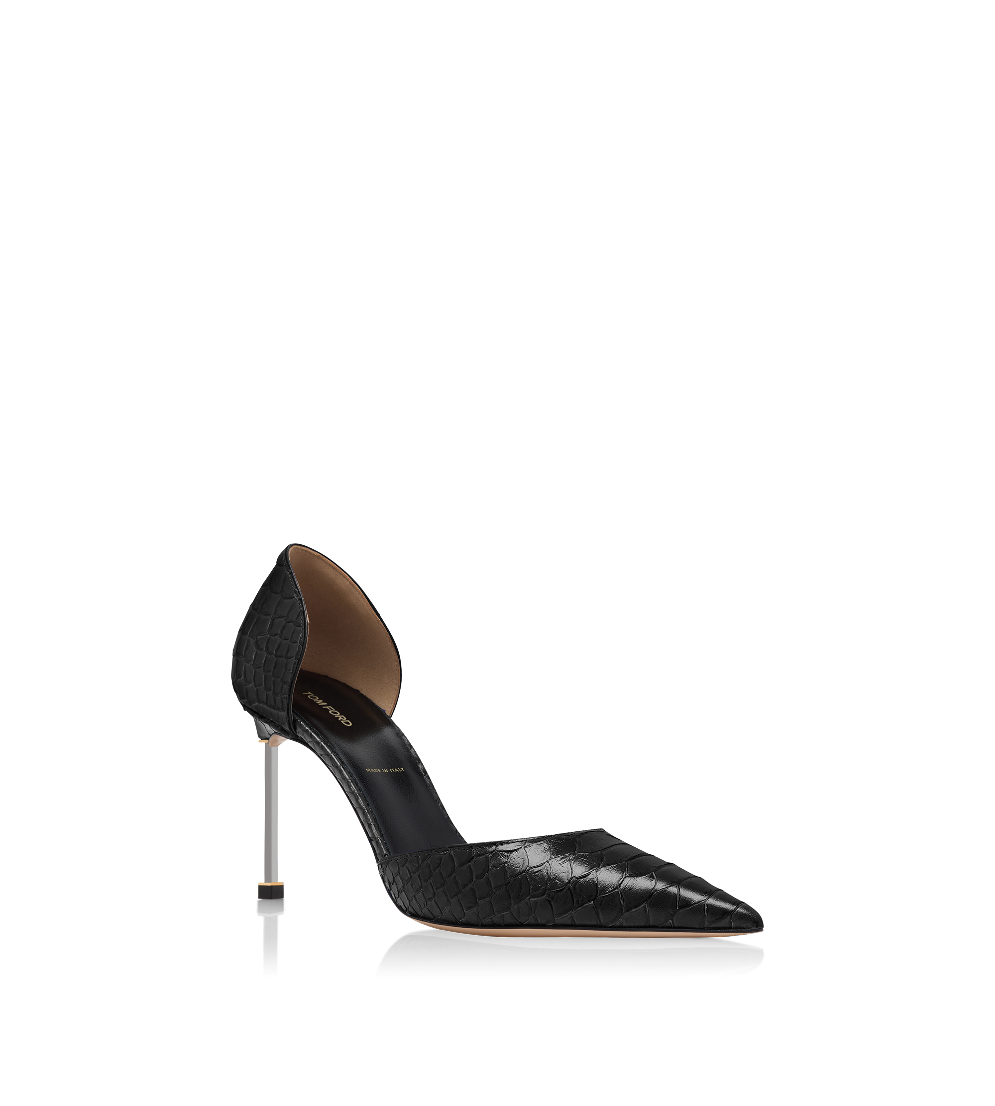 Tom Ford Semi Shiny Printed Python Spire D'orsay Pump