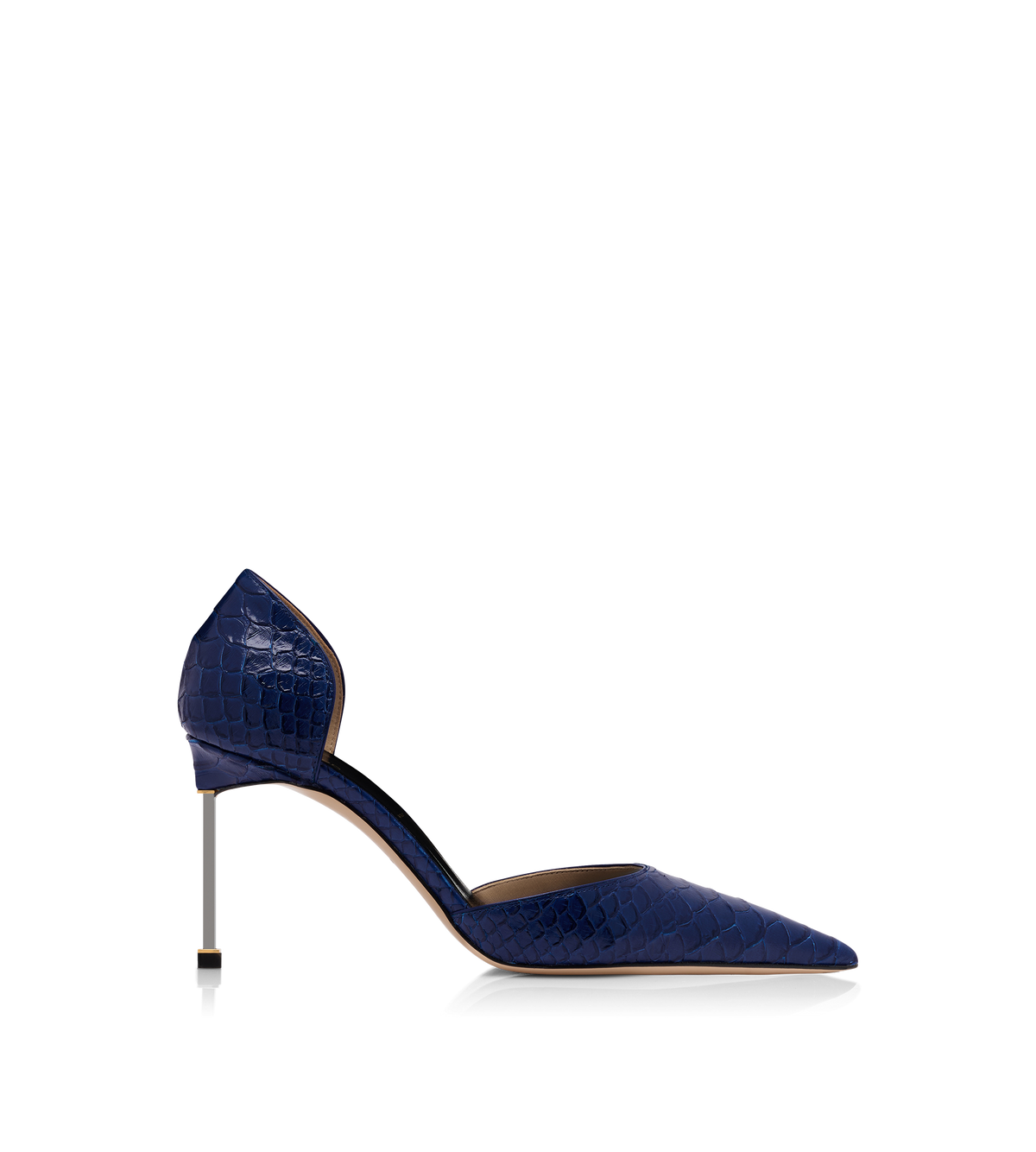 Tom Ford Semi Shiny Printed Python Spire D'Orsay Pump
