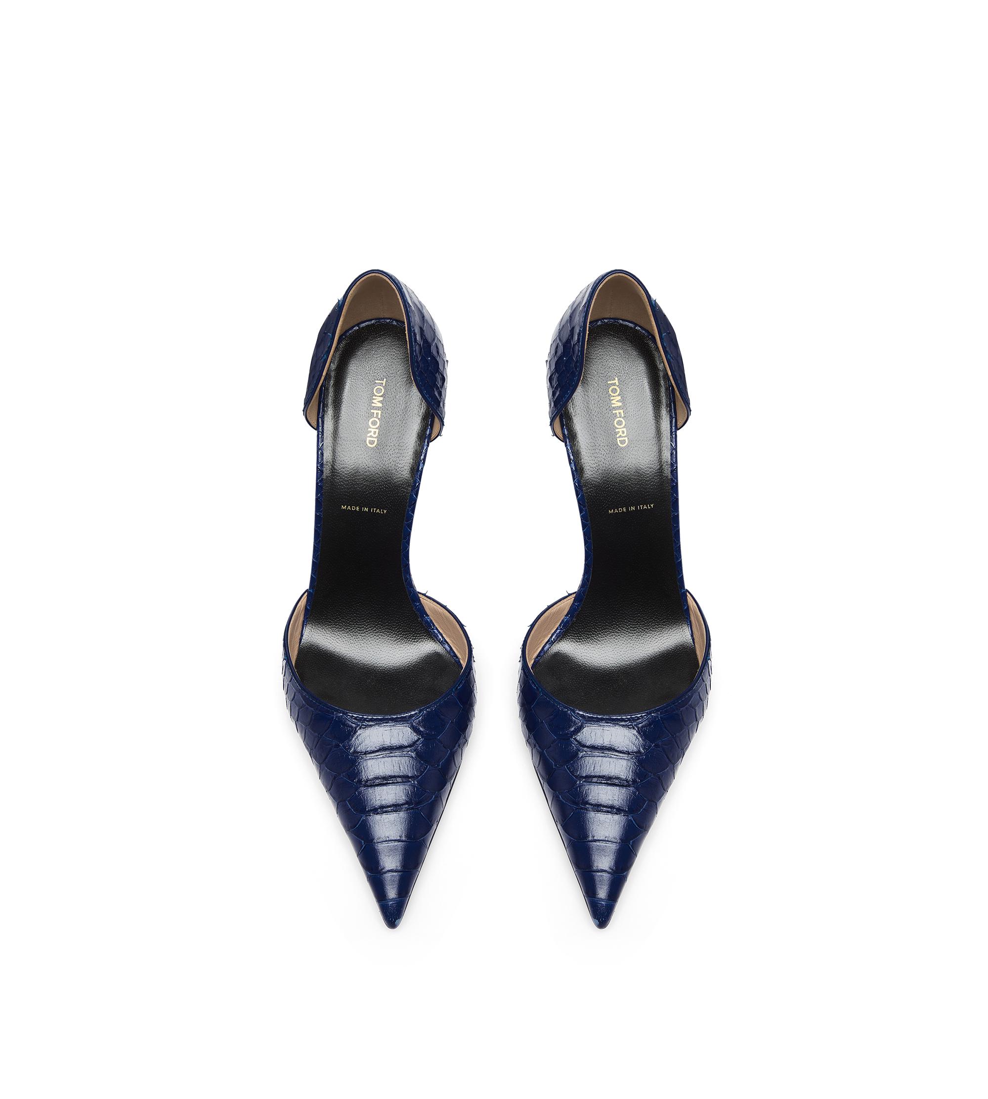 Tom Ford Semi Shiny Printed Python Spire D'orsay Pump