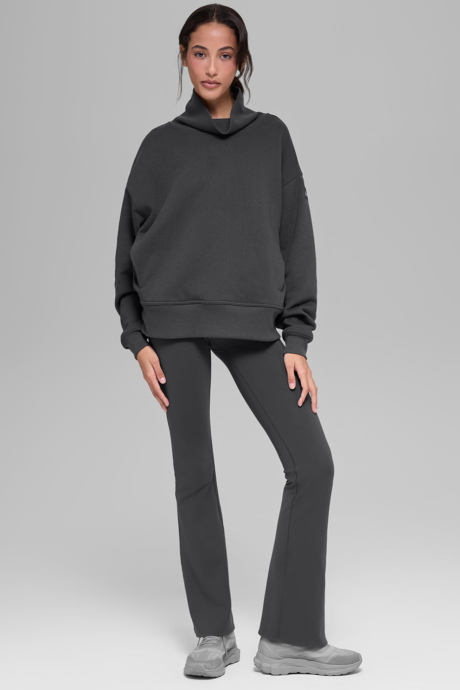 Alo Yoga Women'S Hazy Mock Neck Pullover