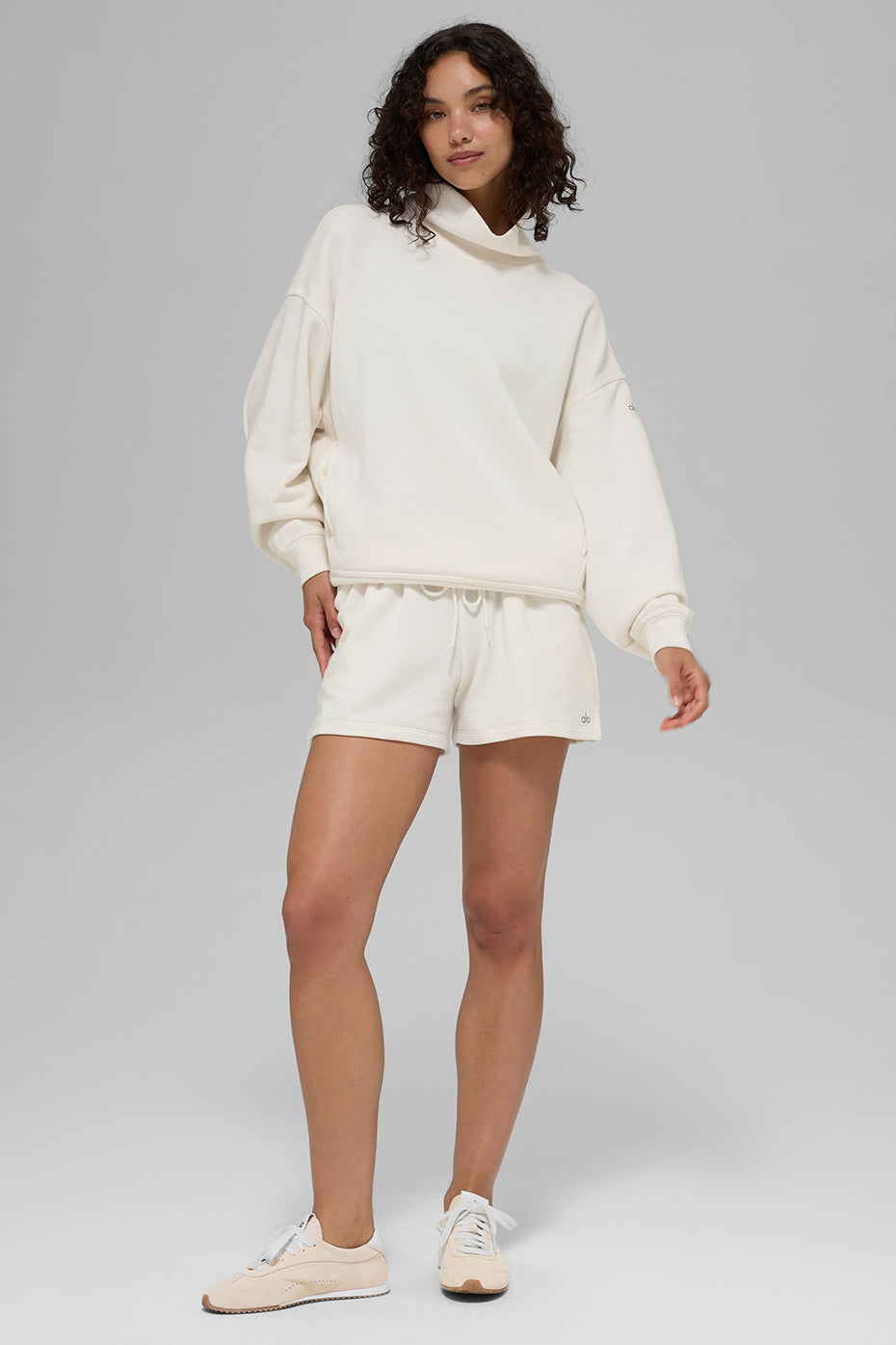 Alo Yoga Women'S Hazy Mock Neck Pullover