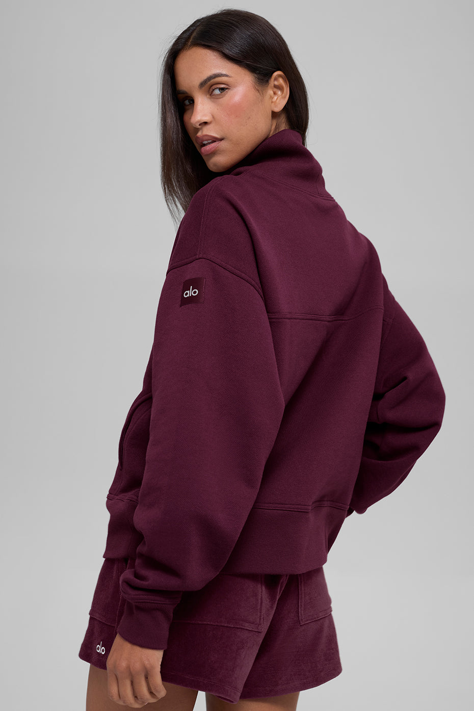 Alo Yoga Women'S Hazy Mock Neck Pullover